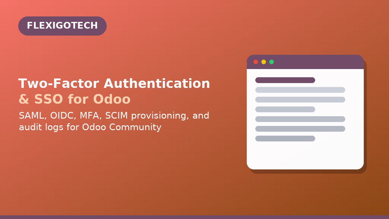 Two-Factor Authentication & SSO for Odoo — captura
