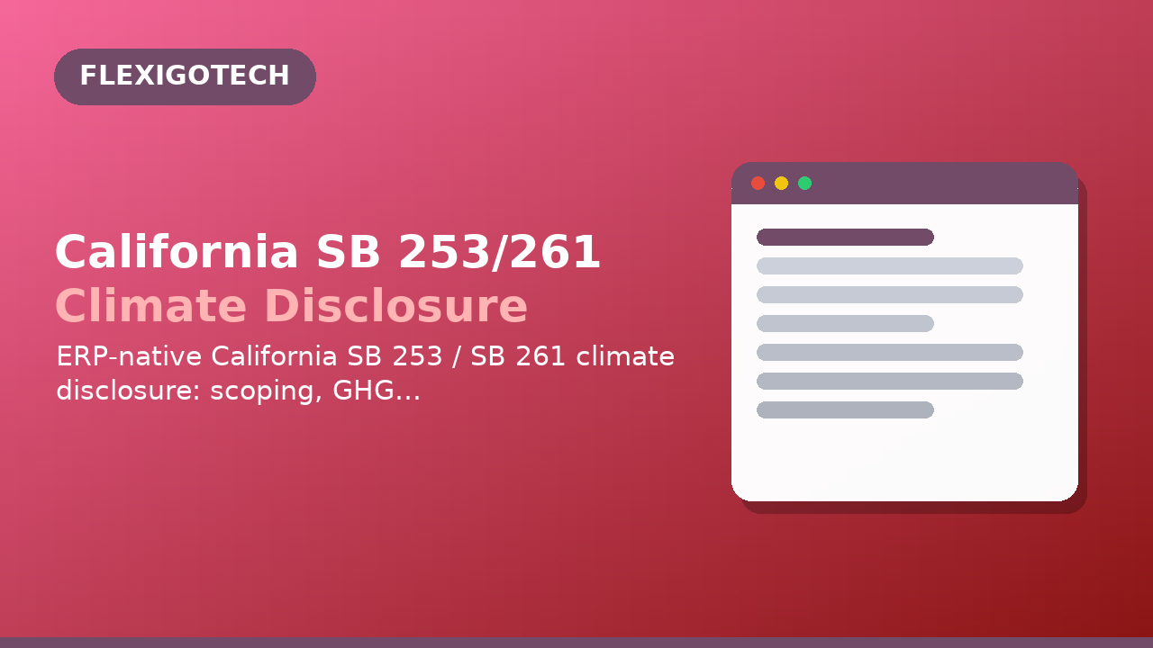 California SB 253/261 Climate Disclosure