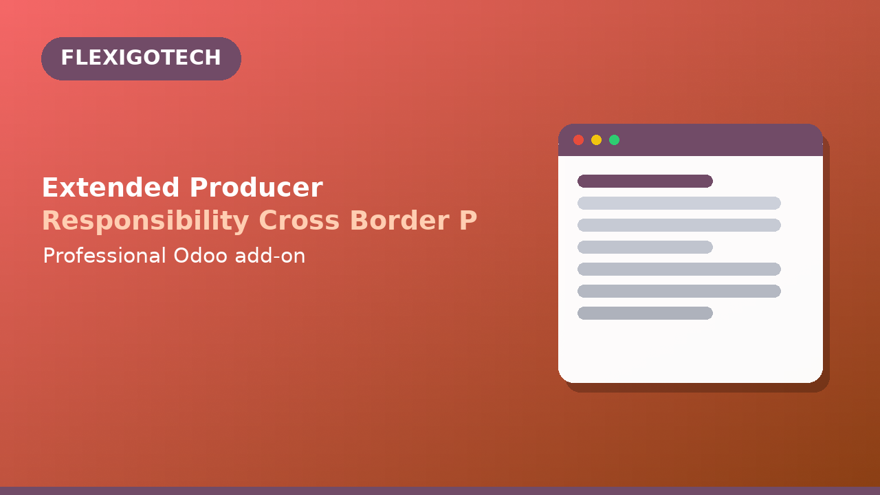 Extended Producer Responsibility (EPR) for Odoo