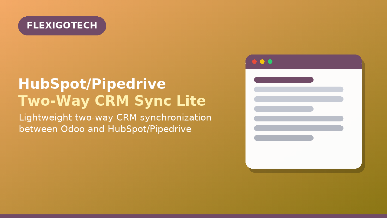 HubSpot/Pipedrive Two-Way CRM Sync Lite
