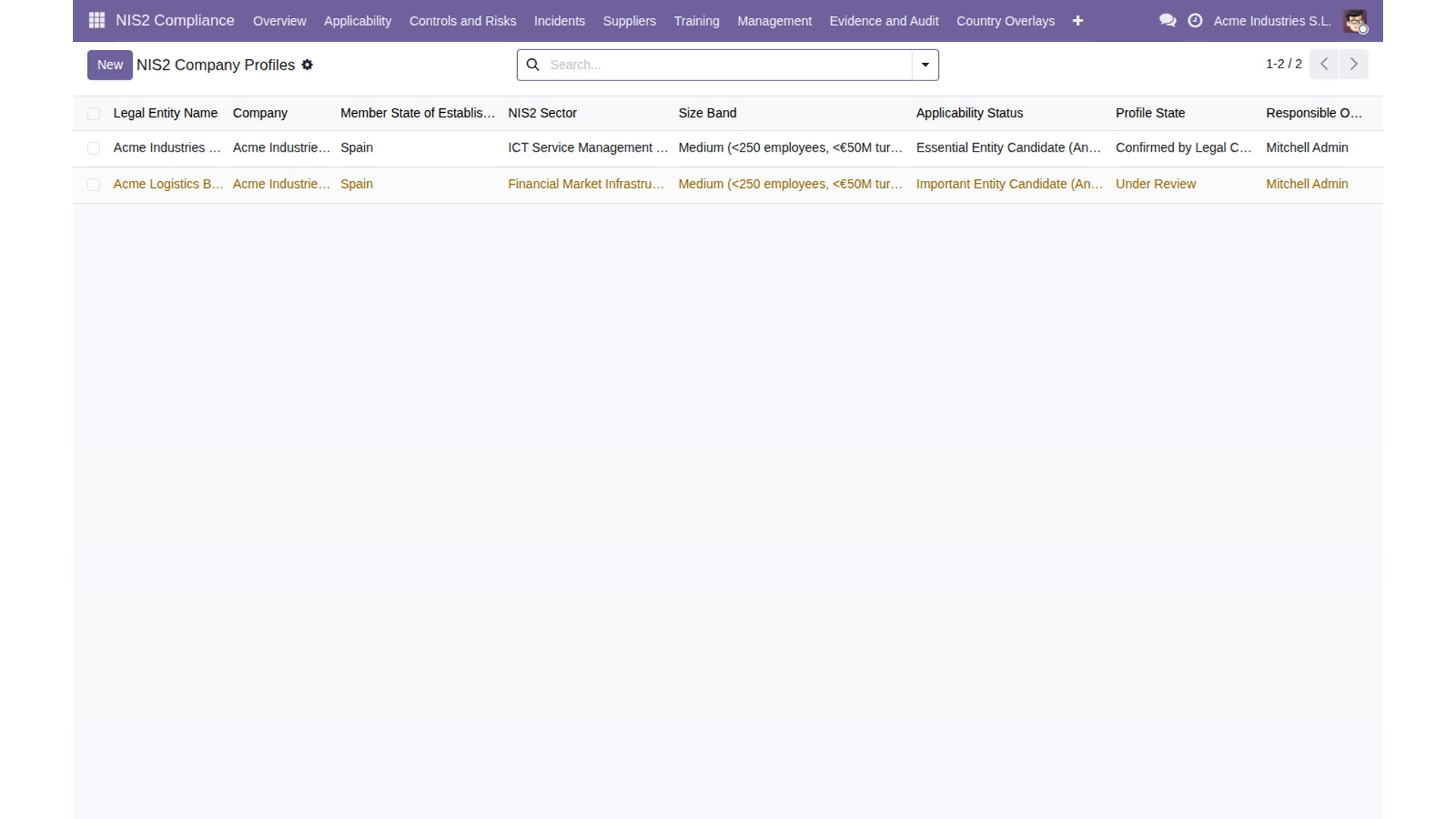 NIS2 Cybersecurity Compliance Toolkit — captura