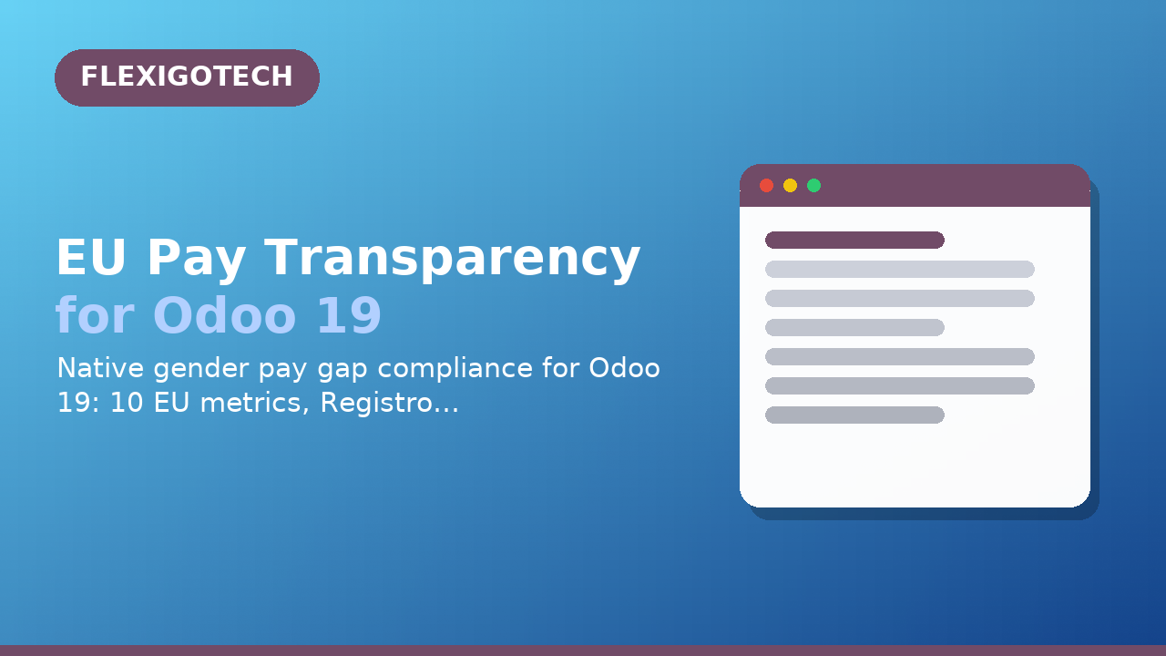 EU Pay Transparency for Odoo 19