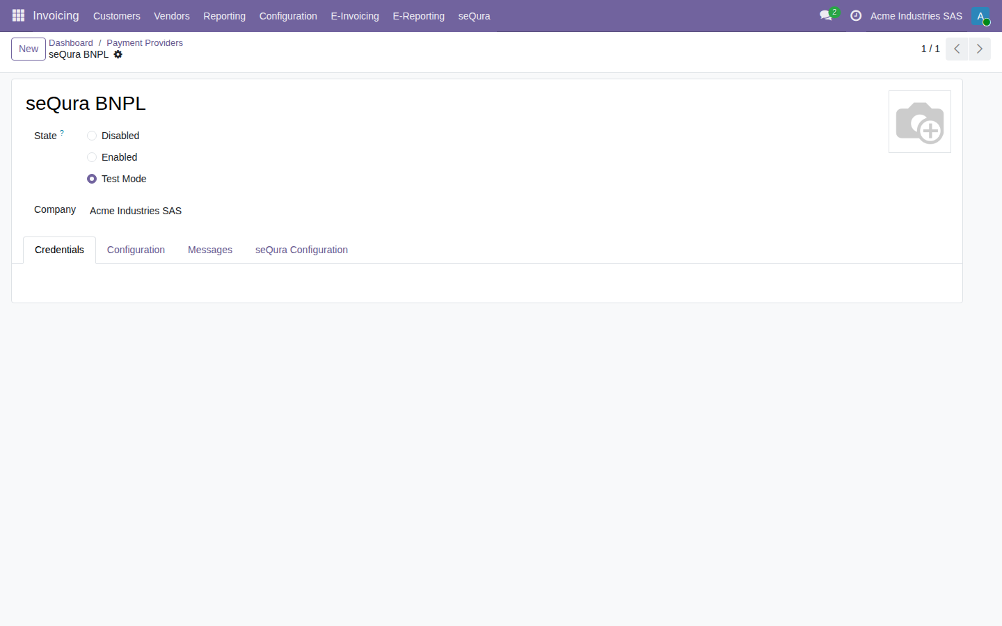 seQura BNPL for Odoo 19 — captura