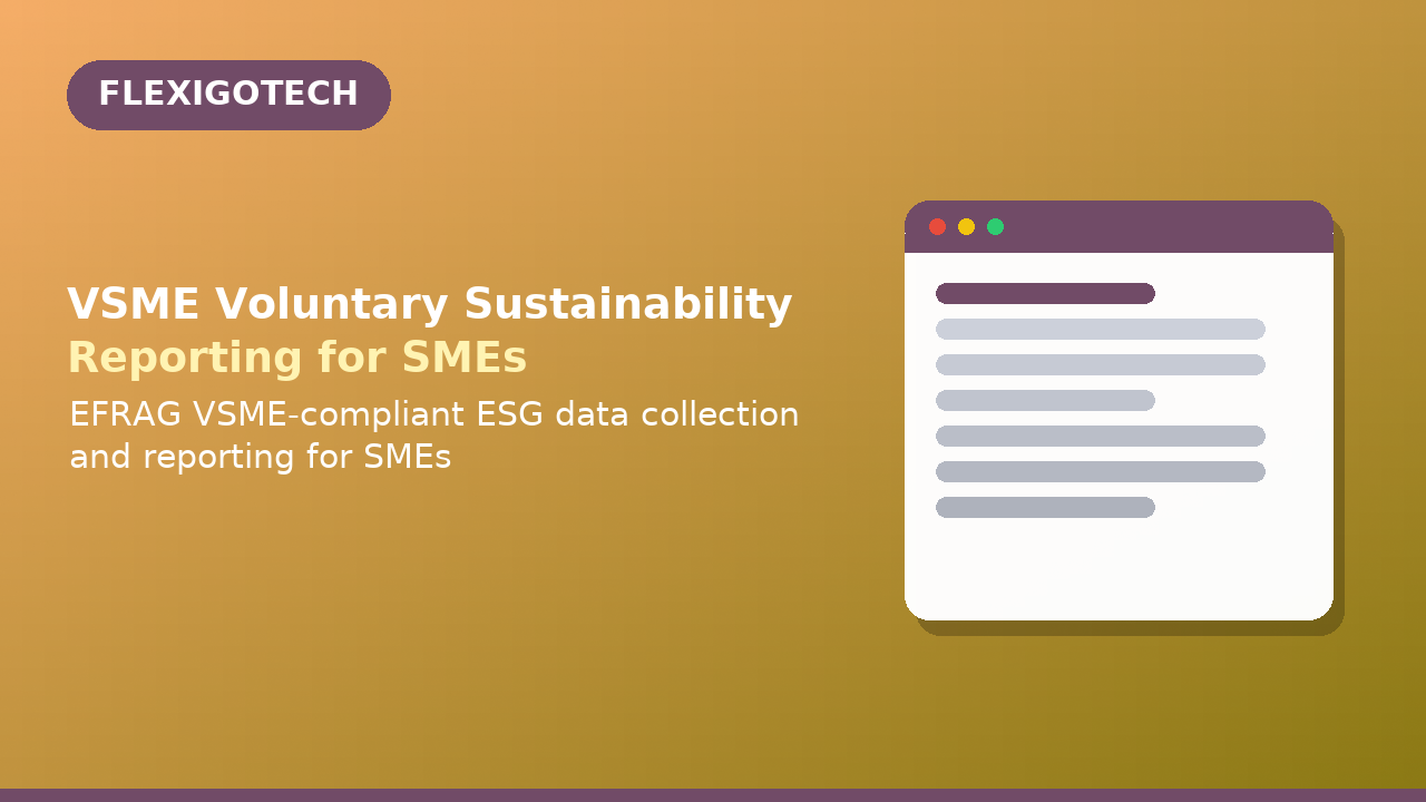 VSME Voluntary Sustainability Reporting for SMEs