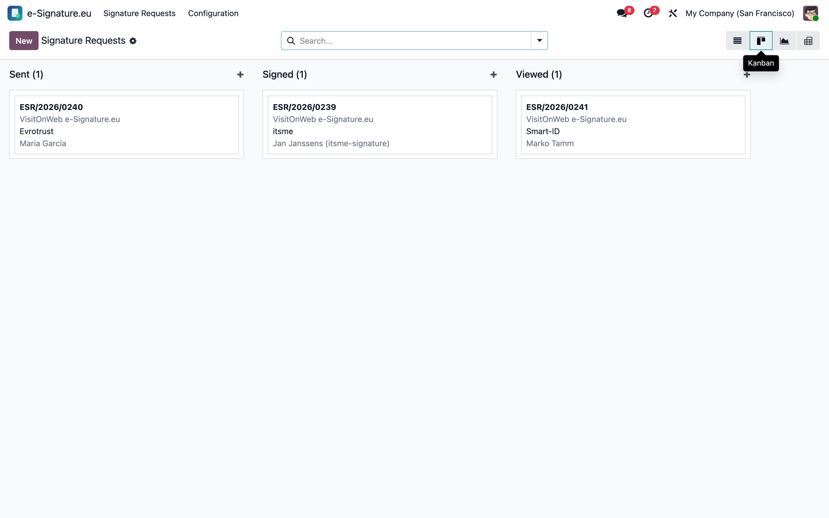 e-Signature.eu Connector — Qualified Electronic Signatures — captura