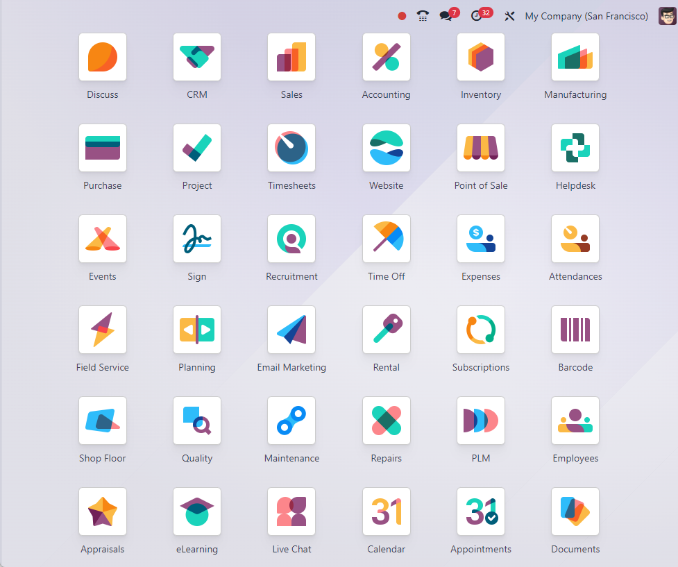 Odoo 19 apps en producción
