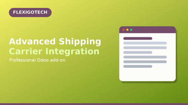 Portada del módulo Advanced Shipping Carrier Integration para Odoo