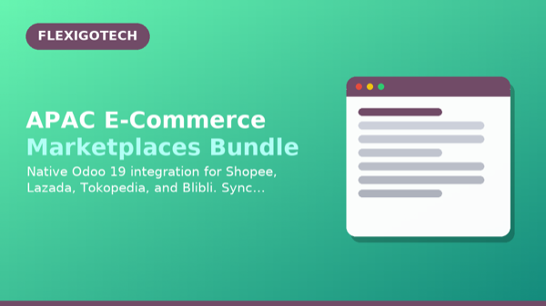 Portada del módulo APAC E-Commerce Marketplaces Bundle para Odoo
