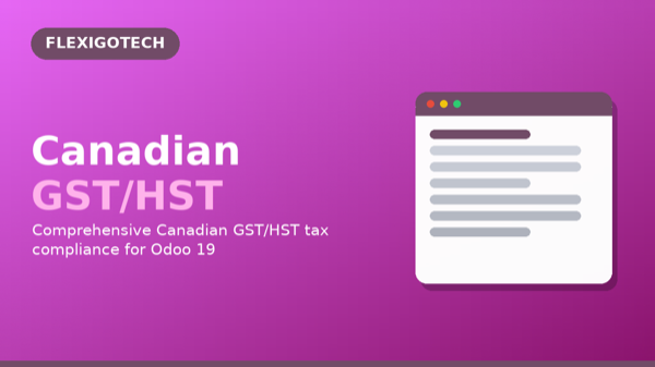 Portada del módulo Canadian GST/HST Compliance Module para Odoo
