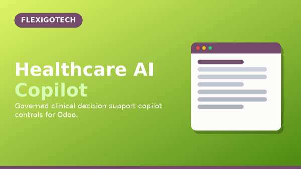 Portada del módulo Healthcare AI Copilot para Odoo