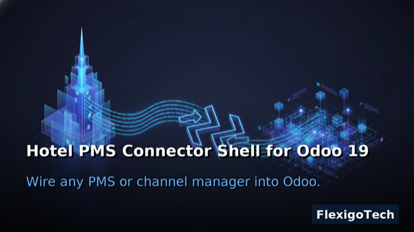 Hotel front desk managed with a PMS inside Odoo