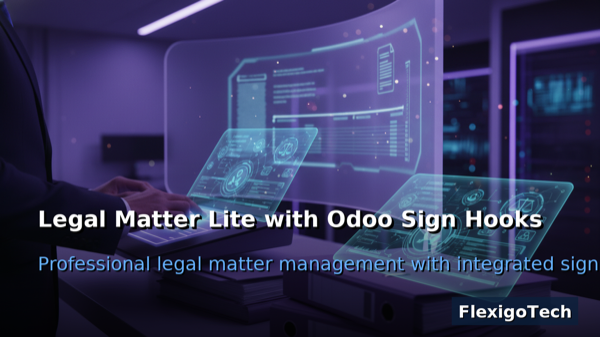 Portada del módulo Legal Matter Lite with Odoo Sign Hooks para Odoo
