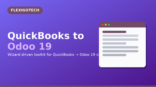 Portada del módulo QuickBooks to Odoo Migration Wizard para Odoo