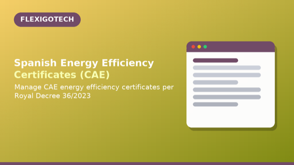 Portada del módulo Spanish Energy Efficiency Certificates (CAE) para Odoo