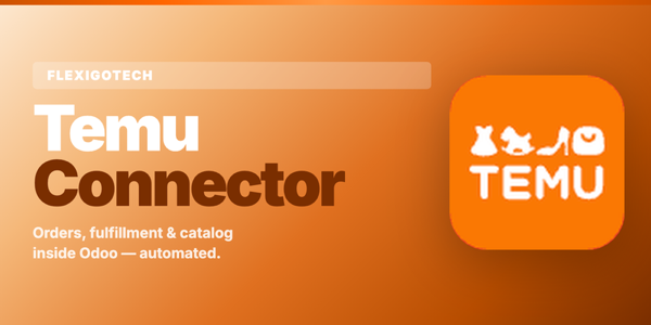 Temu Odoo integration: Temu orders, stock and catalog managed inside Odoo