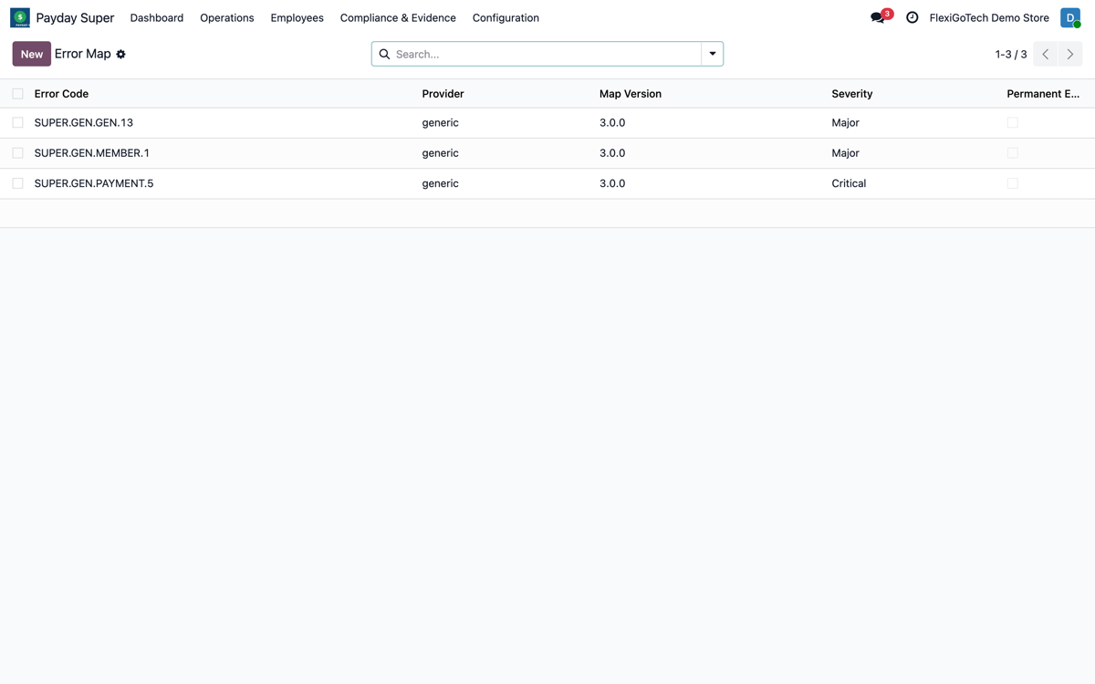 Australia Payday Super + SuperStream 3.0: real screenshot inside Odoo (2)