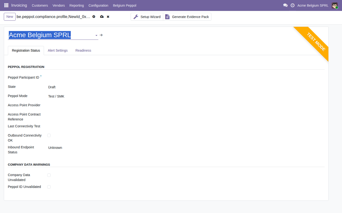 Belgium Peppol B2B E-Invoicing Compliance — Peppol compliance profile