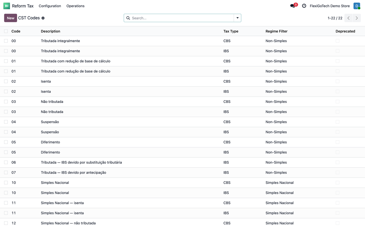 Brazil IBS/CBS Reform (NF-e/NFC-e/CT-e): real screenshot inside Odoo (1)