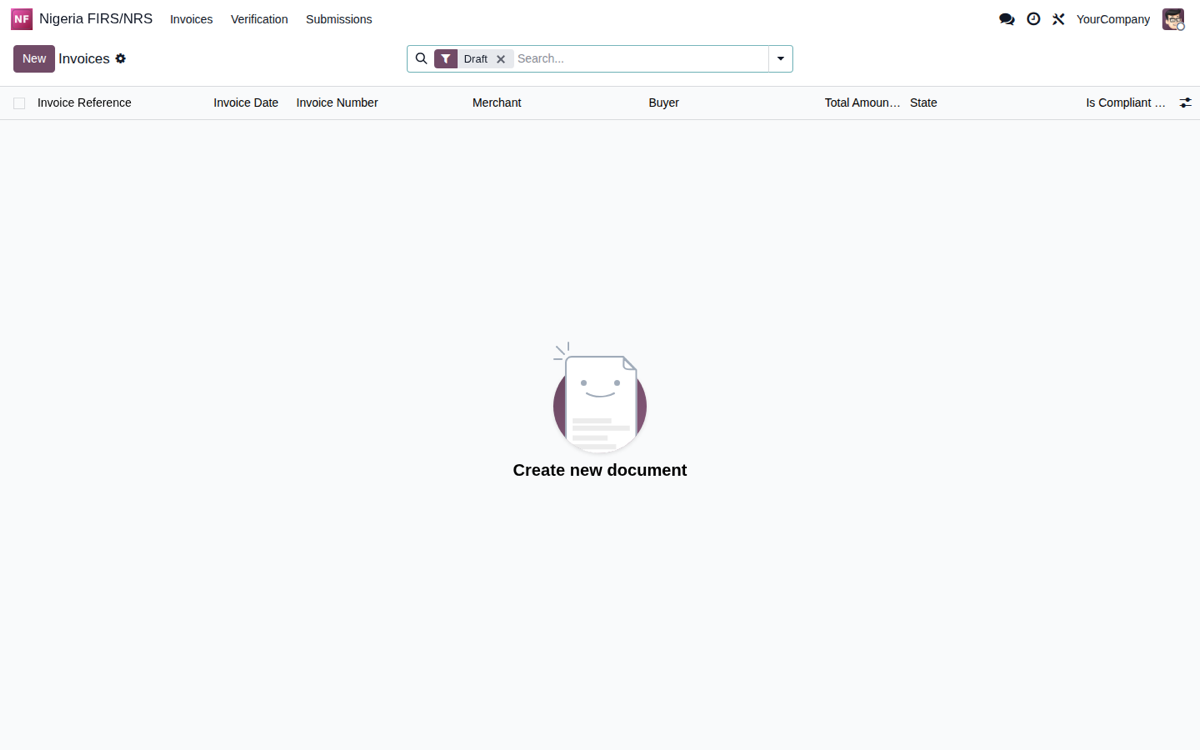 FIRS/NRS invoice workspace