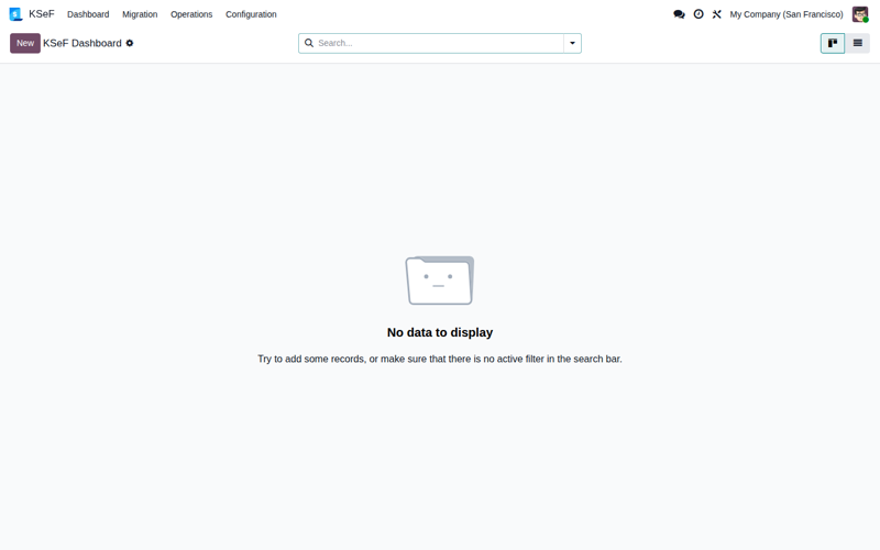 Migration and operations menus