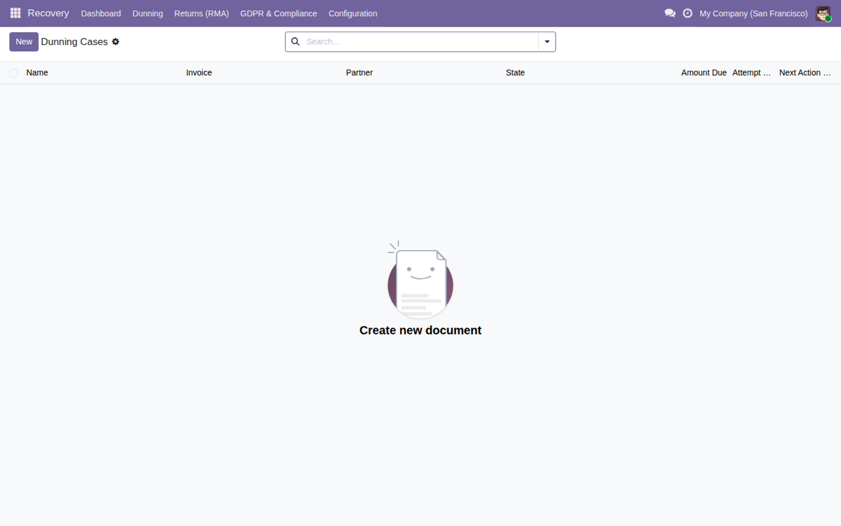 Subscription Dunning & RMA Recovery Enhancer — Dunning cases per invoice