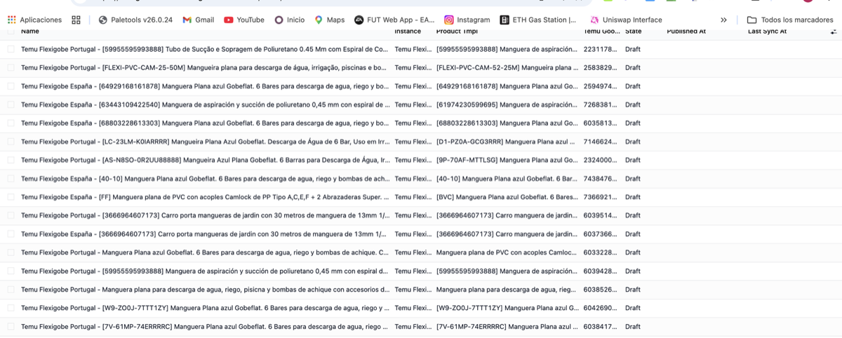 Temu Connector for Odoo — Product publishing