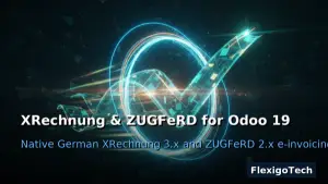 Banner del módulo Germany XRechnung publicado en el App Store de Odoo