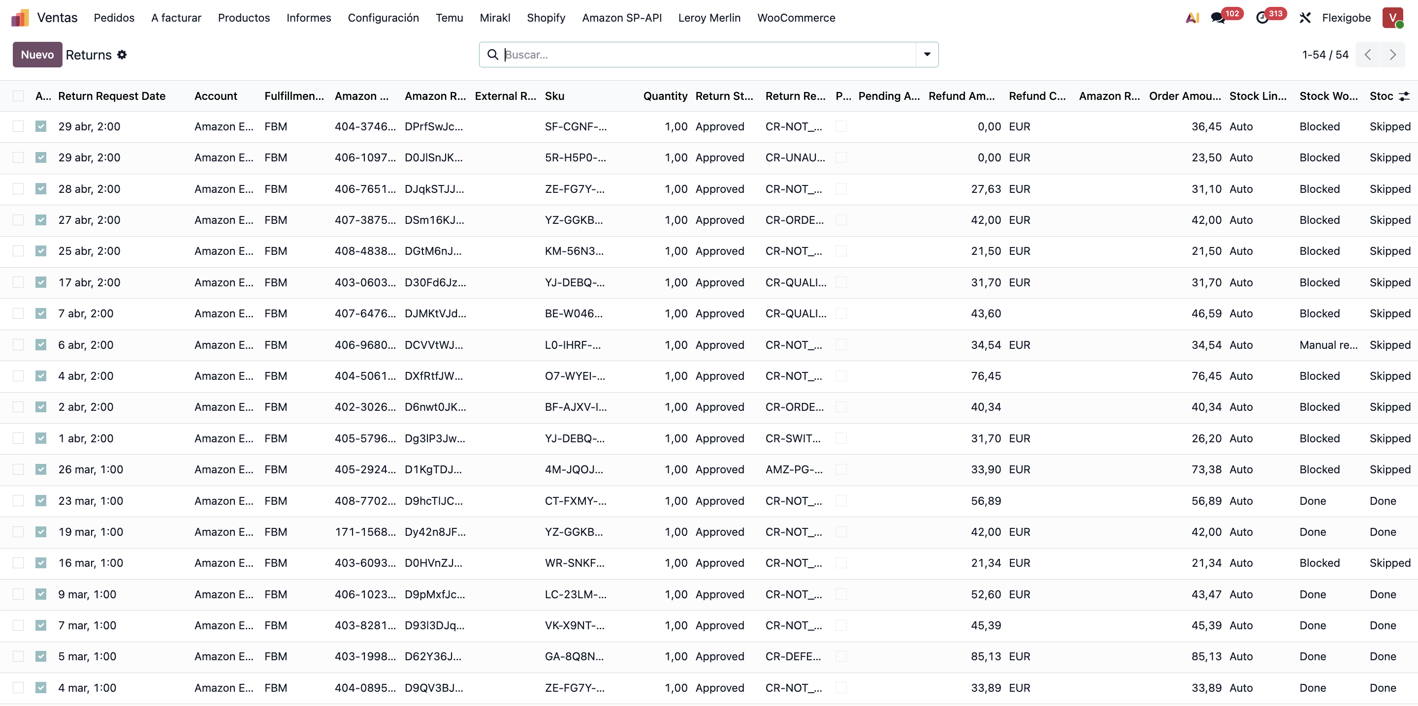 Devoluciones en Odoo 19