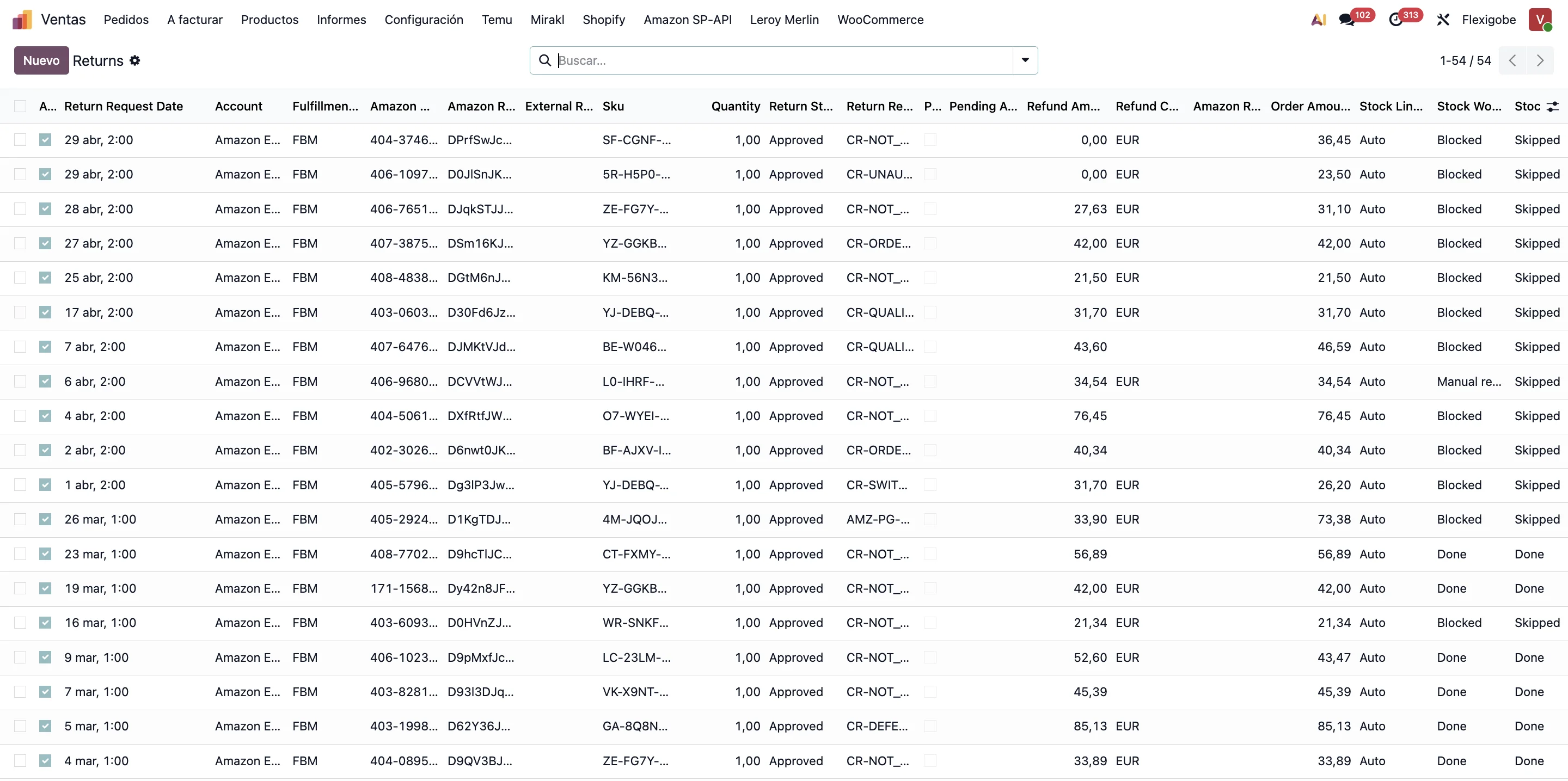 Devoluciones en Odoo 19