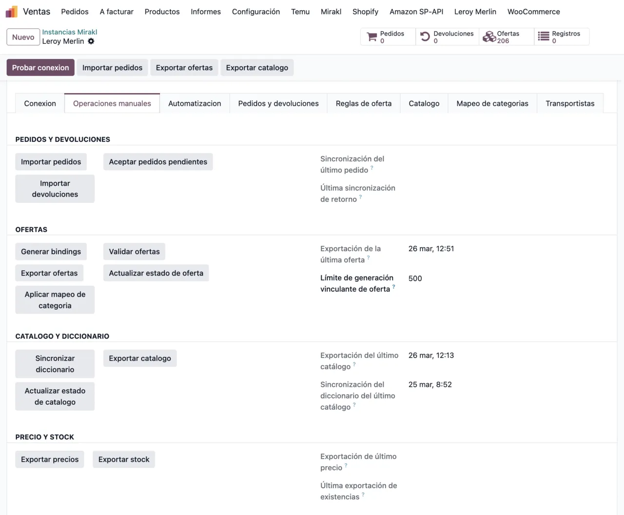Manual operations in Odoo 19
