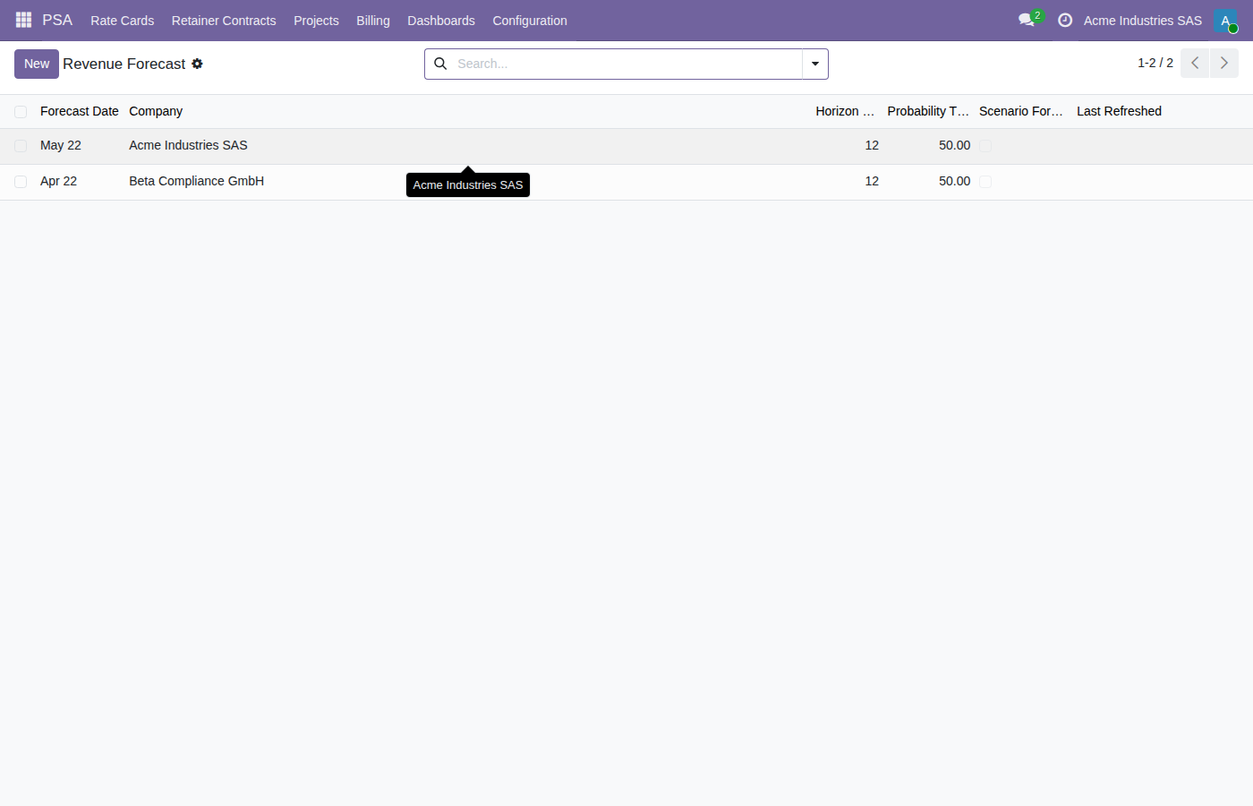PSA Premium for Odoo screenshot