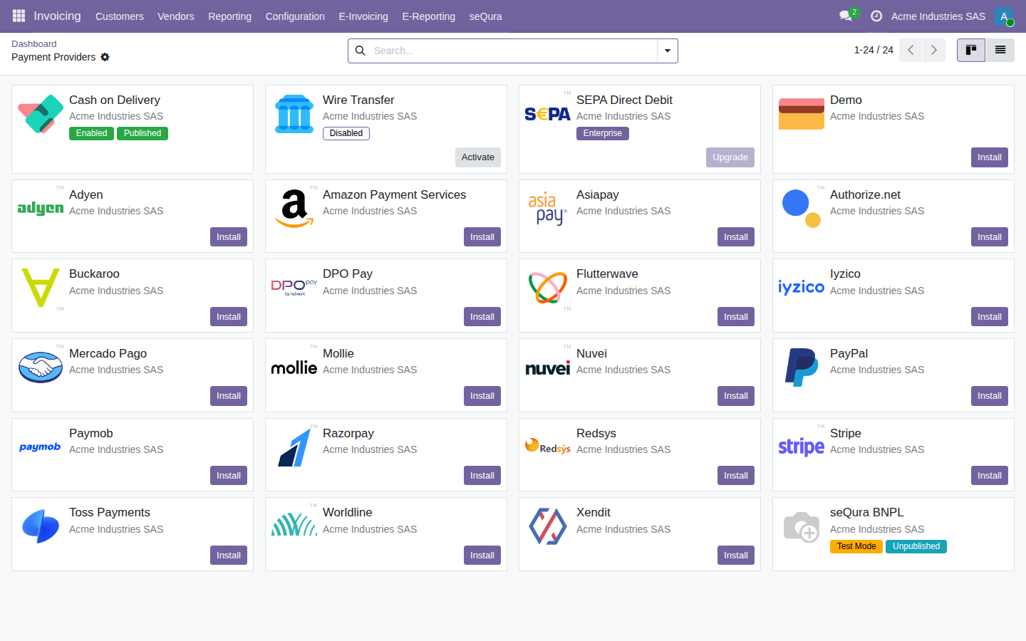 Pago a plazos con SeQura integrado en el checkout de Odoo eCommerce