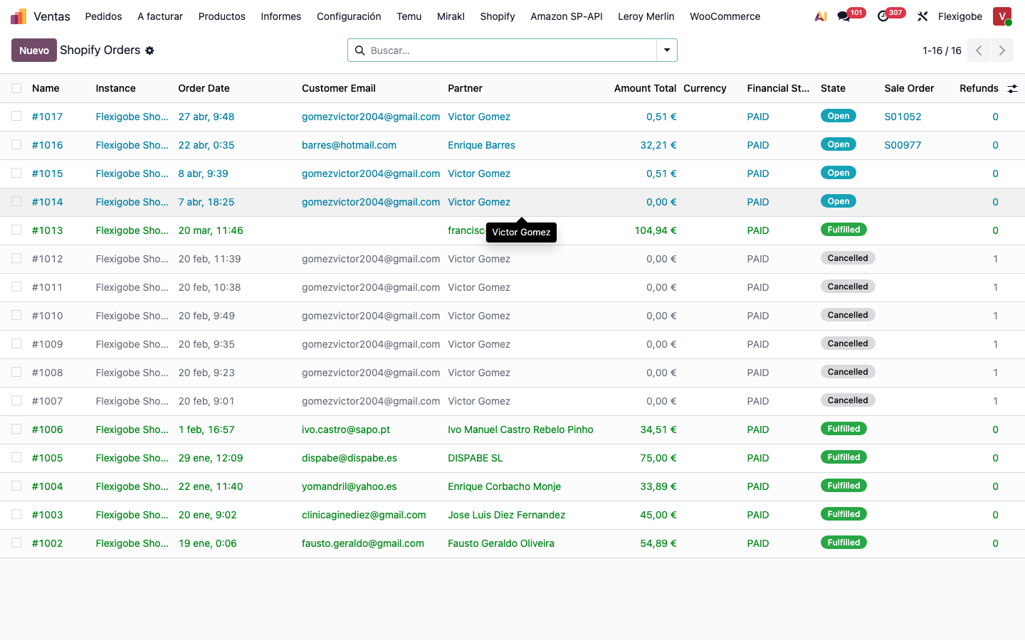 Shopify y Odoo 19: cómo sincronizar stock, pedidos, variantes y fulfillment