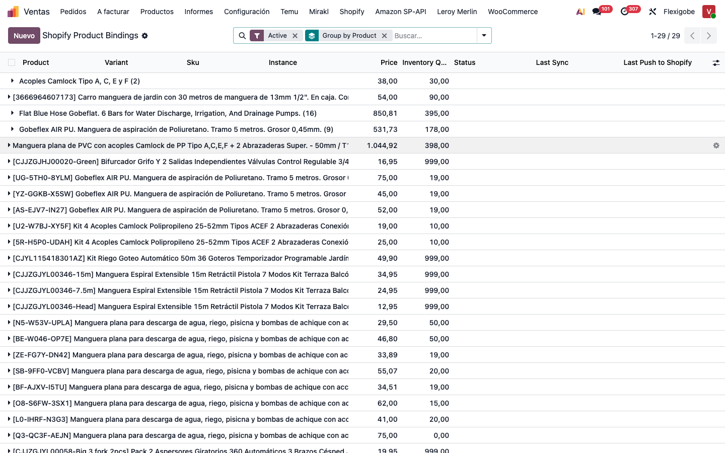 Product bindings en Odoo 19