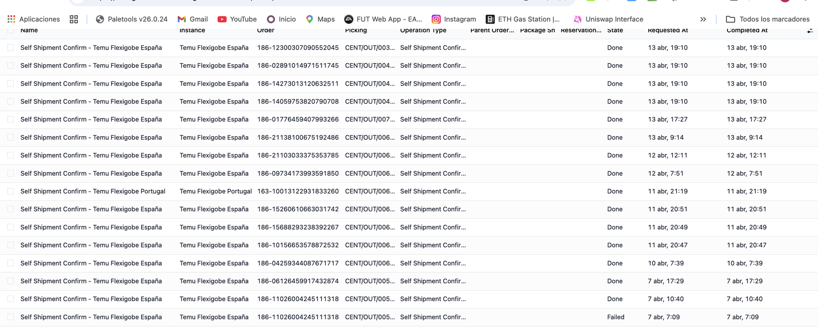 Fulfillment y trazabilidad en Odoo 19