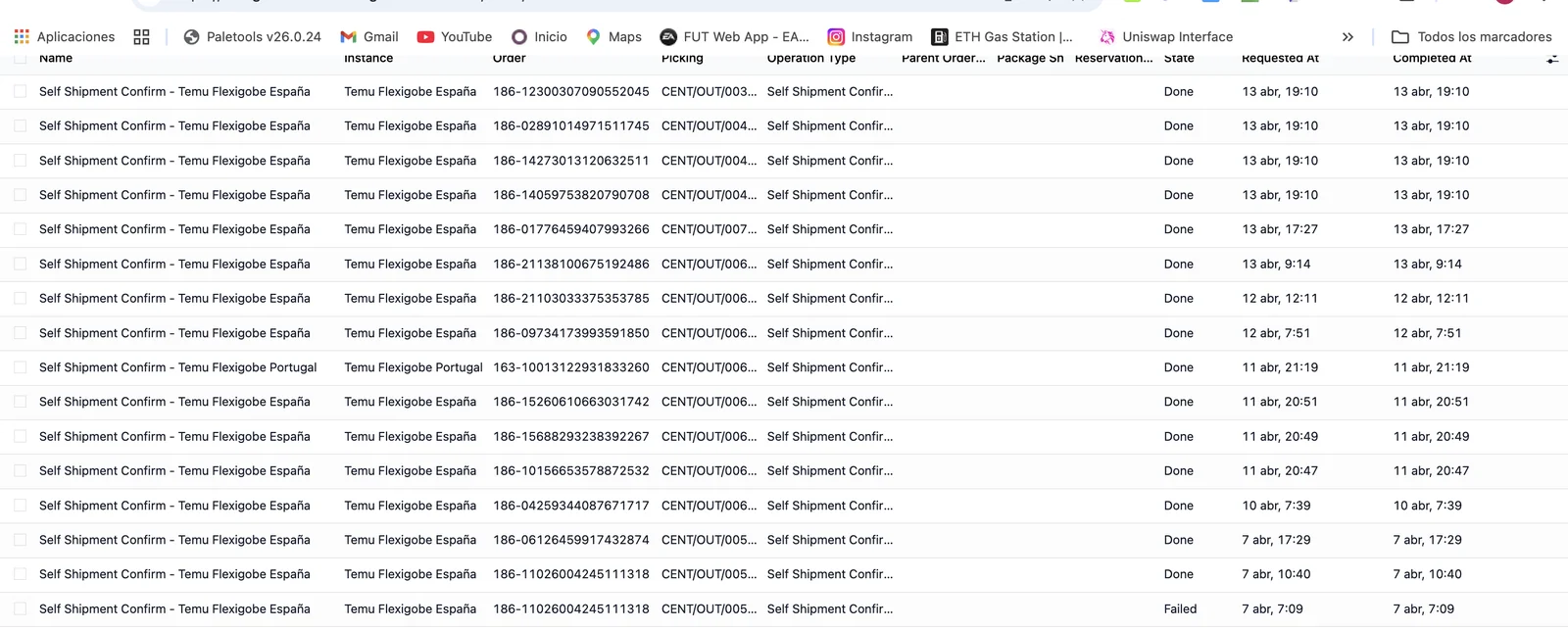 Fulfillment y trazabilidad en Odoo 19
